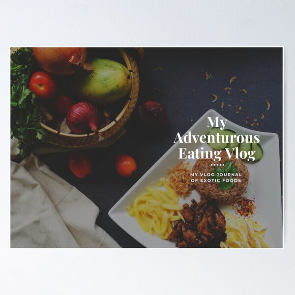 Item preview, My Adventurous Eating Vlog designed and sold by RedTop Tees.