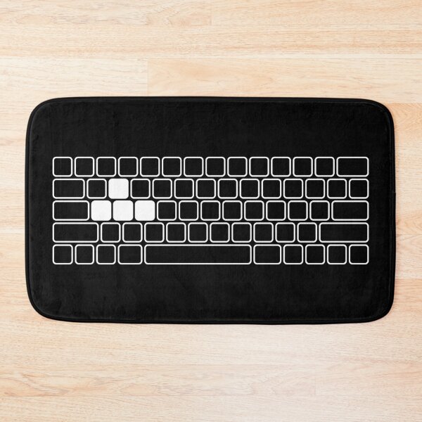 Item preview, WASD - PC Gaming Keyboard (White Design for Black / Dark Background) designed and sold by Anonymouse Apparel.
