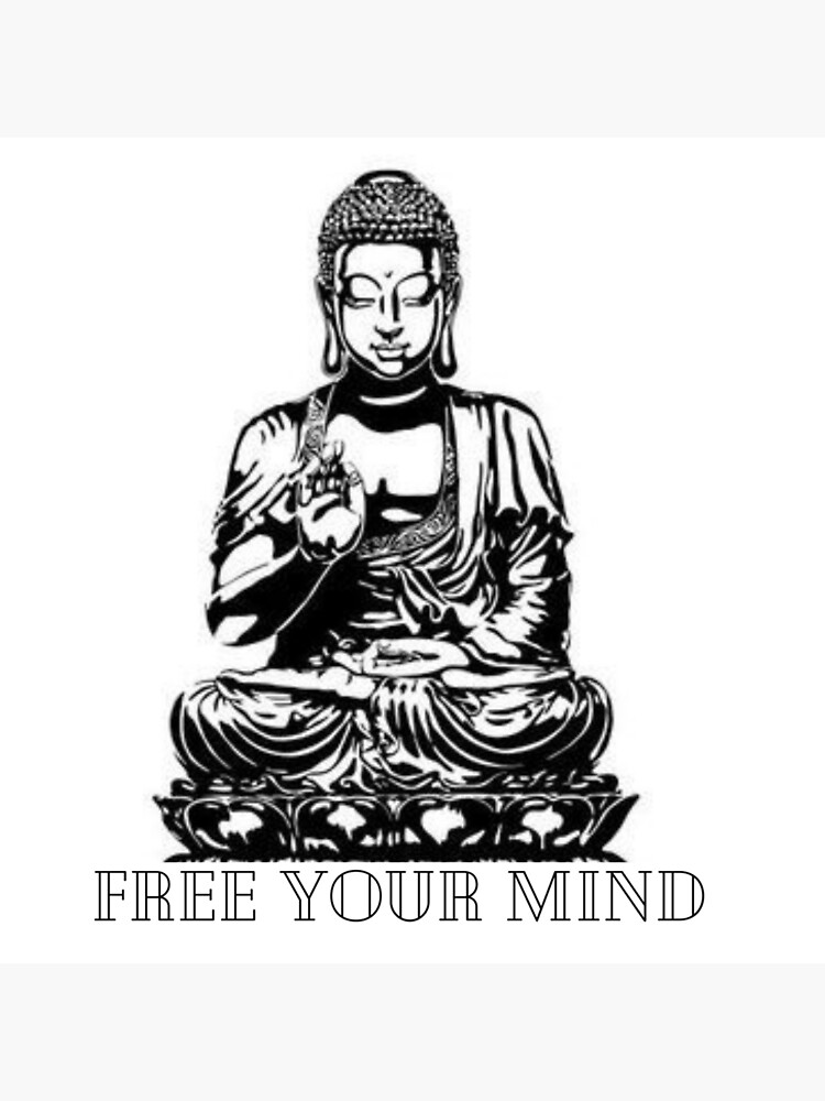 Women T-Shirt Free your Mind Buddha