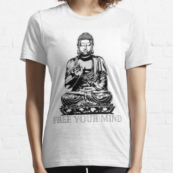 Women T-Shirt Free your Mind Buddha