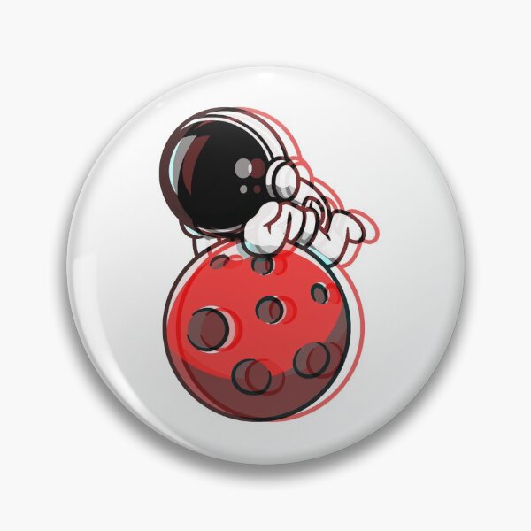 Item preview, Red Astronaut, Space designed and sold by AUGUSHOPTY.