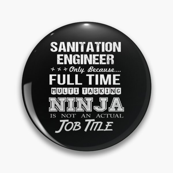 Item preview, Sanitation Engineer T Shirt - Multitasking Ninja Job Gift Item Tee designed and sold by oersjacque.