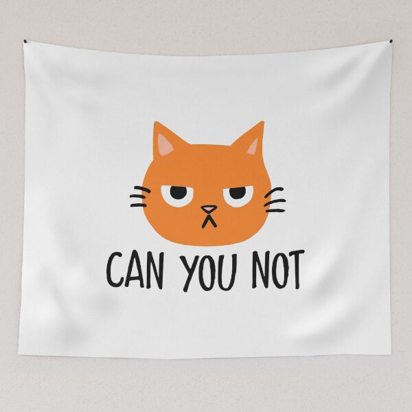 Item preview, Can You Not | Funny Orange Cat  designed and sold by Jenn Inashvili.