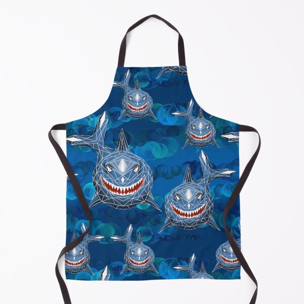 Item preview, Shark Pattern with blue bubbles. designed and sold by JAWSCreatives.