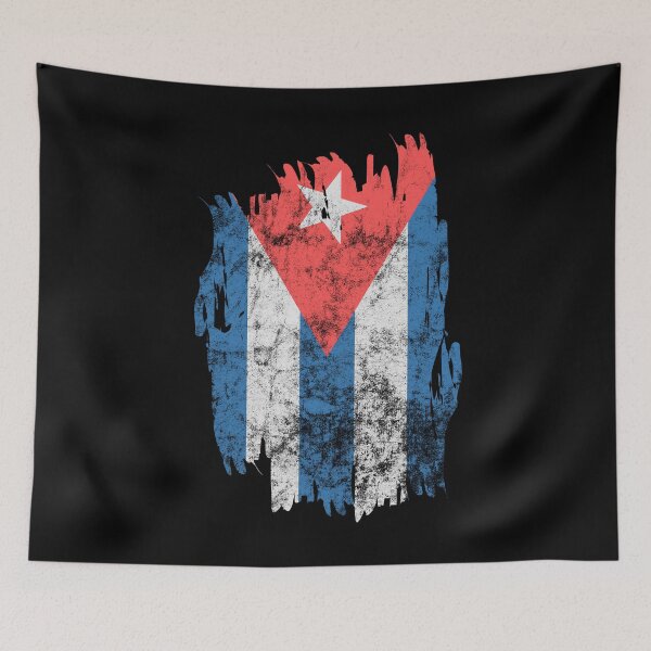 Item preview, Free Cuba Distressed Cuban Flag  designed and sold by AnyKitty.