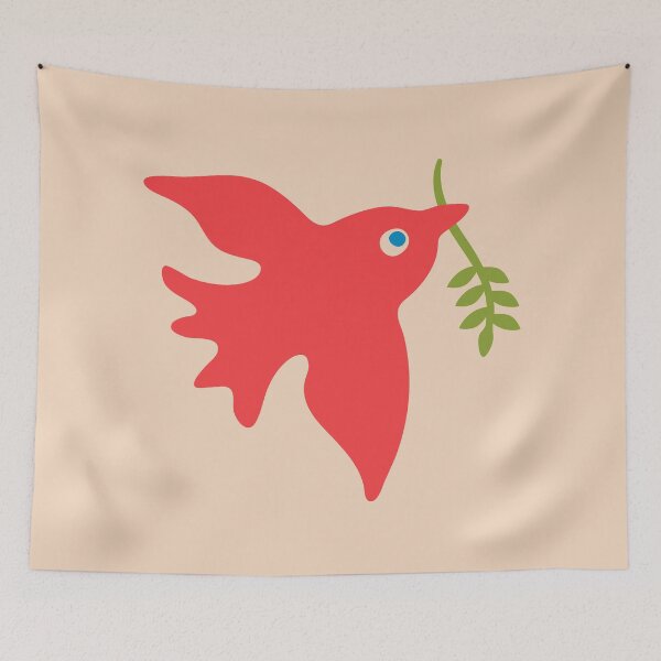 Item preview, RED BIRD PEACE - UnBlink Studio by Jackie Tahara designed and sold by Jackie Tahara of UnBlink Studio.