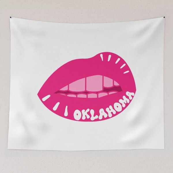 Item preview, O K L A H O M A lips designed and sold by Julia Santos.