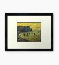 Claude Monet - The Cliffs At Etretat 1886 Framed Print