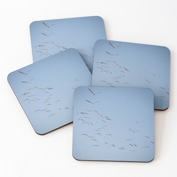 Item preview, Squadron of brown pelicans in flight designed and sold by Zina Stromberg.