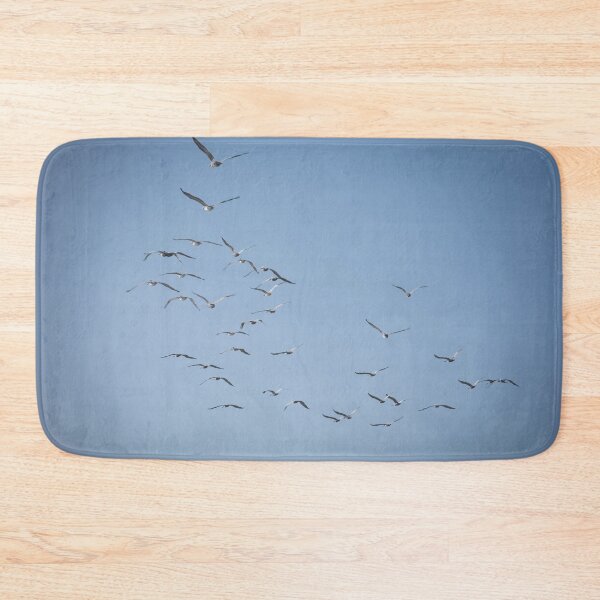 Item preview, Squadron of brown pelicans in flight designed and sold by Zina Stromberg.