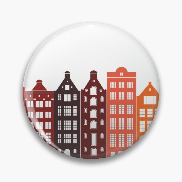 Item preview, Amsterdam City Skyline | Amsterdam Buildings Illustration designed and sold by MyIdentityShop.