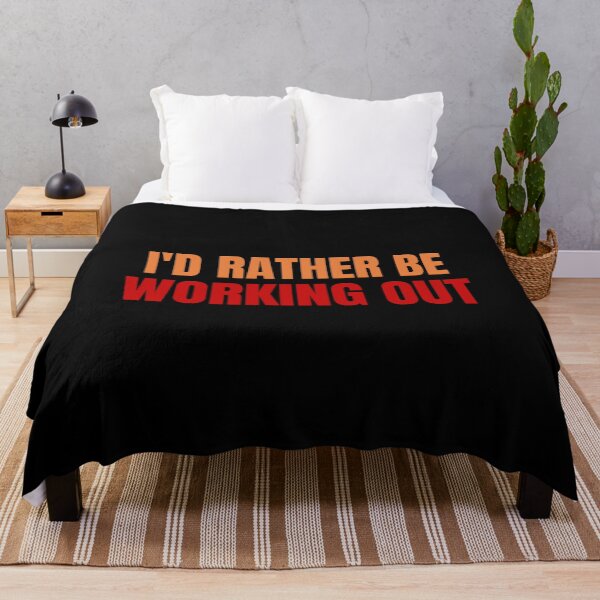 Item preview, i'd rather be working out designed and sold by melshirt-shop.