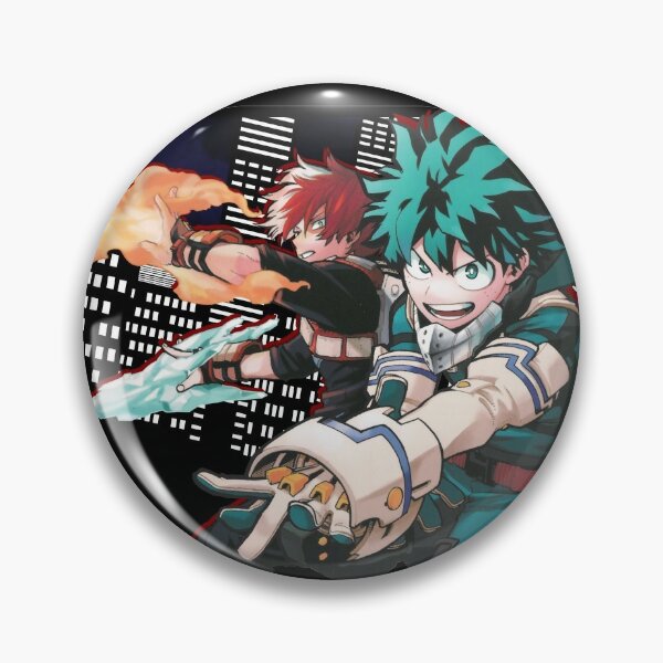 TT376 Anime Boku no hero Academia izuku badges pin Cartable Sac à dos décorer 
