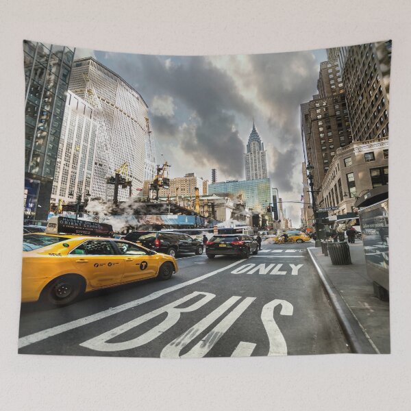 Item preview, New York City Street with a moody sky designed and sold by Neilchurcherart.