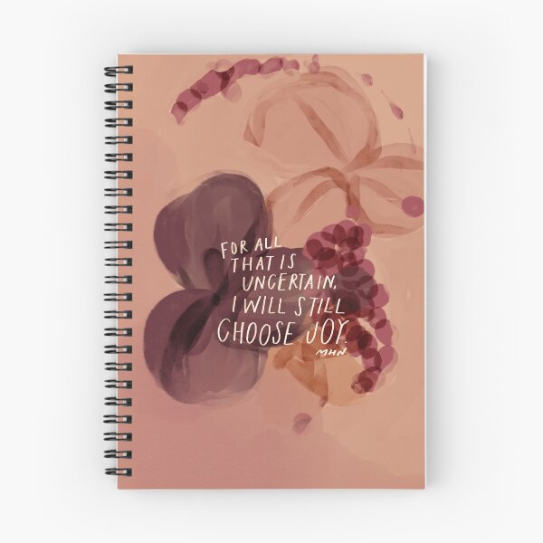 Item preview, I will still choose joy - inspirational quote and purple floral art designed and sold by morgansgoods.