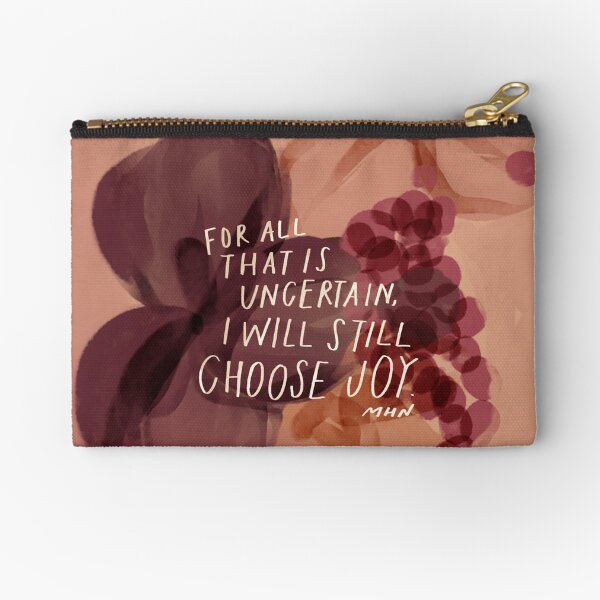 Item preview, I will still choose joy - inspirational quote and purple floral art designed and sold by morgansgoods.