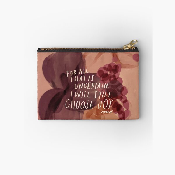 Item preview, I will still choose joy - inspirational quote and purple floral art designed and sold by morgansgoods.