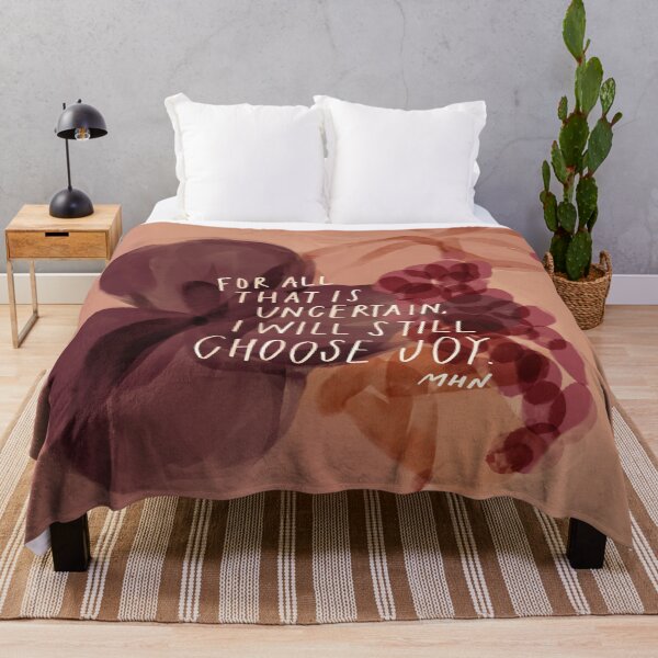Item preview, I will still choose joy - inspirational quote and purple floral art designed and sold by morgansgoods.