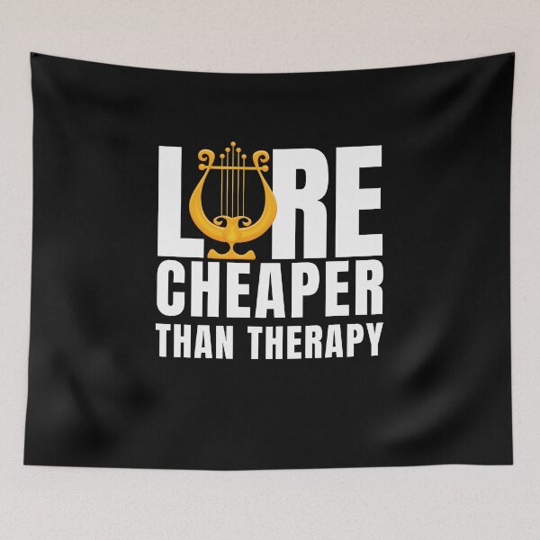 Item preview, Lyre Cheaper Than Therapy designed and sold by Crafty-Mornings.