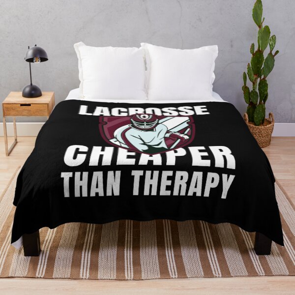 Item preview, Lacrosse Cheaper Than Therapy designed and sold by Crafty-Mornings.
