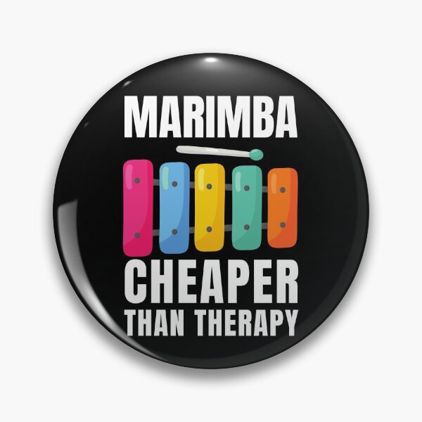 Item preview, Marimba Cheaper Than Therapy designed and sold by Crafty-Mornings.