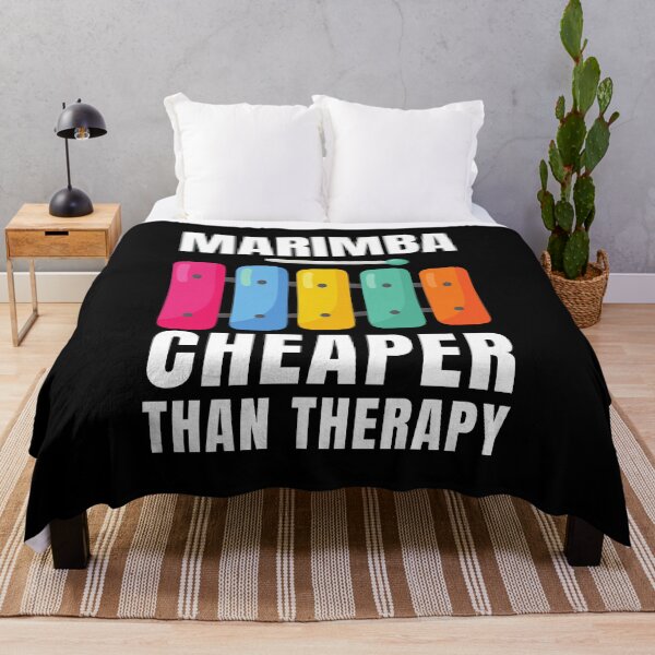 Item preview, Marimba Cheaper Than Therapy designed and sold by Crafty-Mornings.