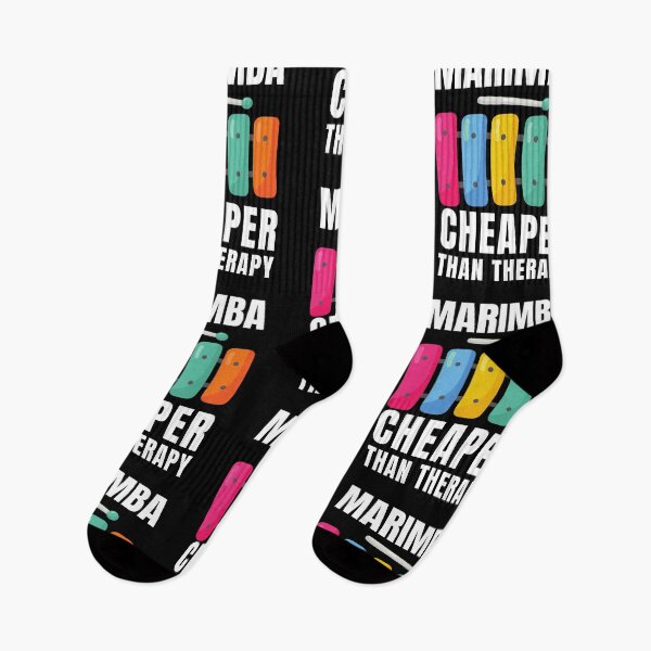 Item preview, Marimba Cheaper Than Therapy designed and sold by Crafty-Mornings.