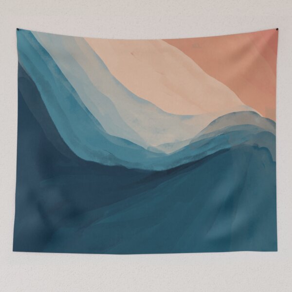 Item preview, Watercolor Abstract Waves designed and sold by morgansgoods.