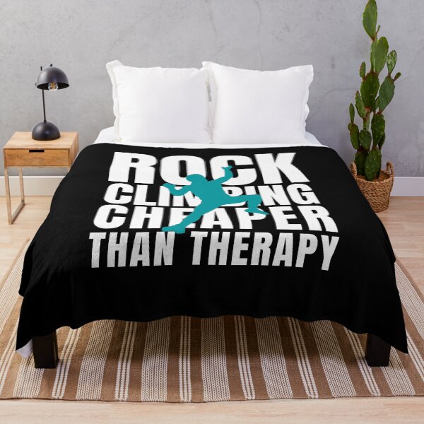 Item preview, Rock Climbing Cheaper Than Therapy designed and sold by Crafty-Mornings.