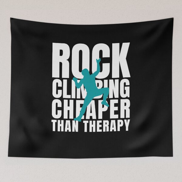 Item preview, Rock Climbing Cheaper Than Therapy designed and sold by Crafty-Mornings.
