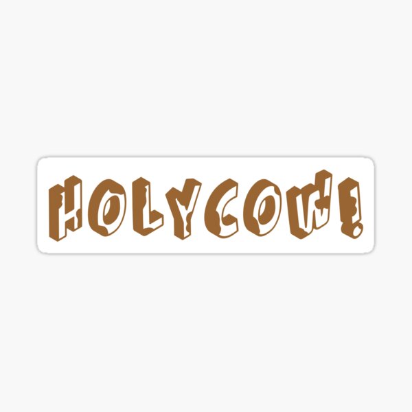 Chicago Harry Caray Holy Cow Sticker for Sale by RiskySuit