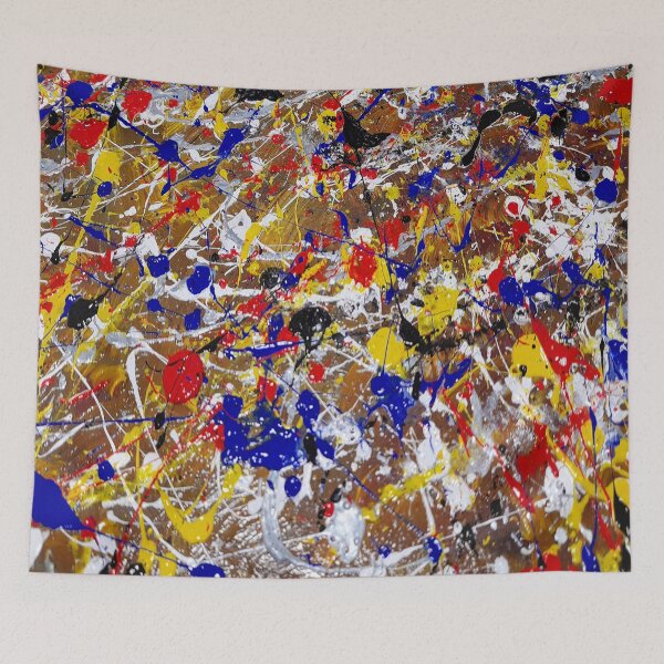 Item preview, Abstract Action Spatter Painting Jackson Pollard style designed and sold by Neilchurcherart.