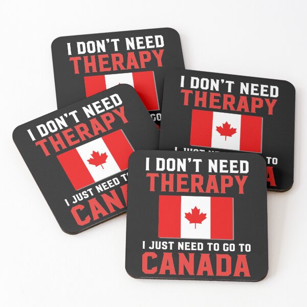 Item preview, Canadian Flag  I Don't Need Therapy I Just Need to Go to Canada designed and sold by obedtheartist.