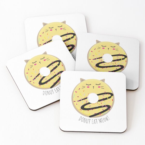 Item preview, Donut Eat Meow, Cute Donut Cat Yellow designed and sold by sanashibata.