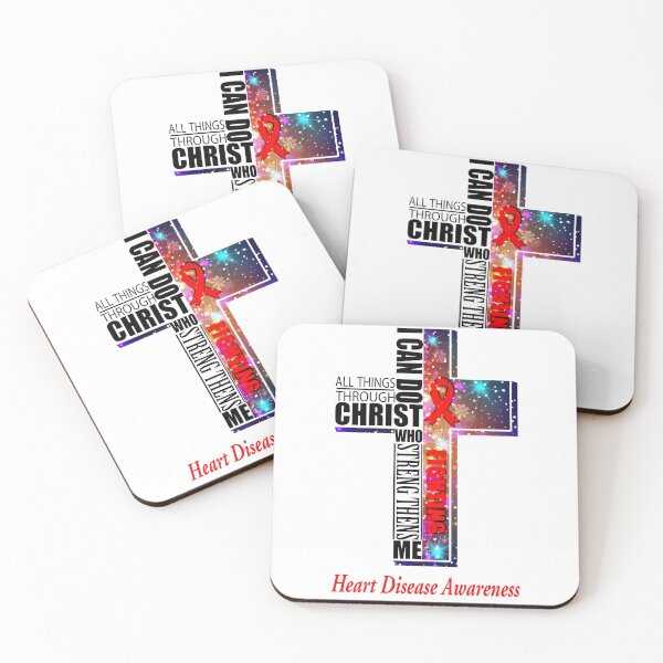 Item preview, I Can Do All Things Through Christ Heart Disease Awareness designed and sold by Brad-FI.