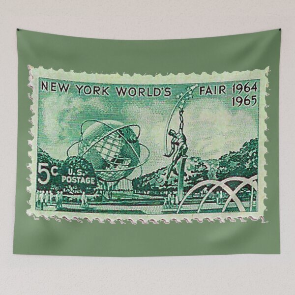 Item preview, 1964 New York World's Fair US Postage Stamp 5 cents, Unisphere, Flushing Meadows designed and sold by Nostrathomas66.