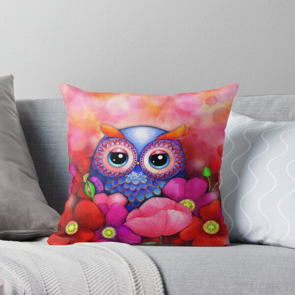 Item preview, Owl in Poppy Field designed and sold by Annya Kai.