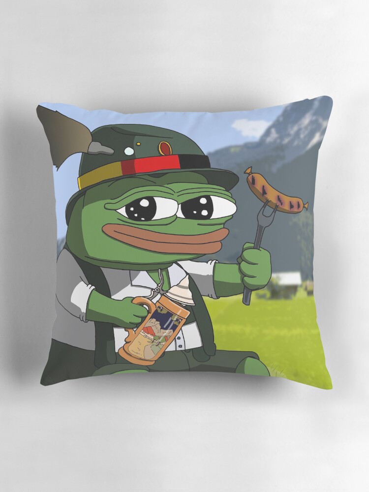 German Pepe The Frog Pillow