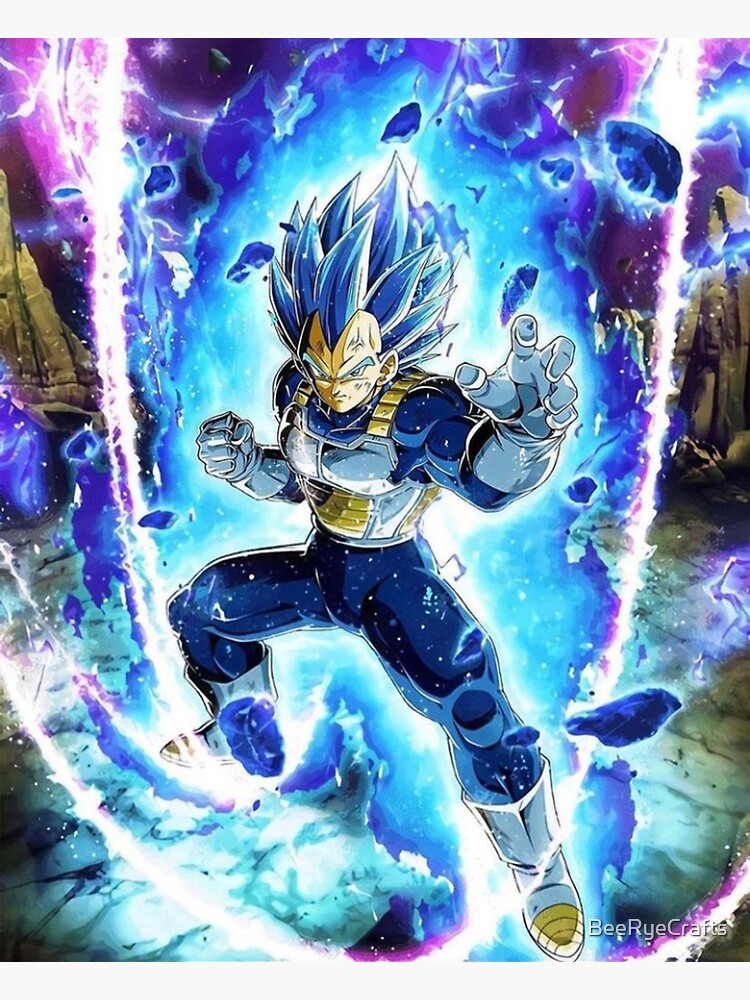 "Royal Blue Vegeta" Poster for Sale by BeeRyeCrafts Redbubble