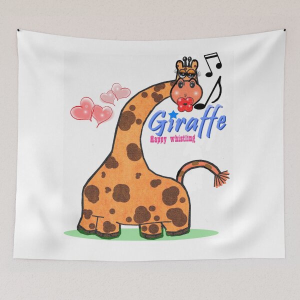 Item preview, Happy Whistling -Giraffe  designed and sold by Shirley cute art .