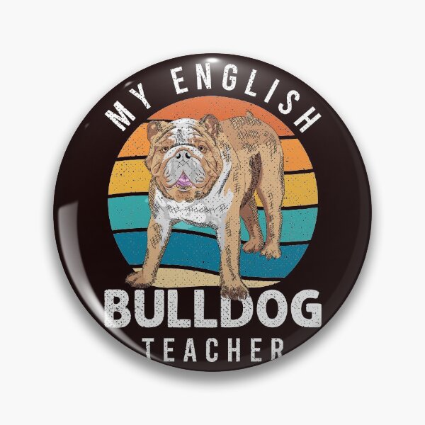 Item preview, Best English Bulldog Teacher Ever Funny Vintage Pride and Loyal Dog designed and sold by Capiral Bucketlist.