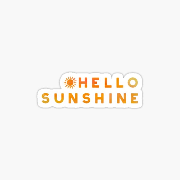 Hello Sunshine Sticker