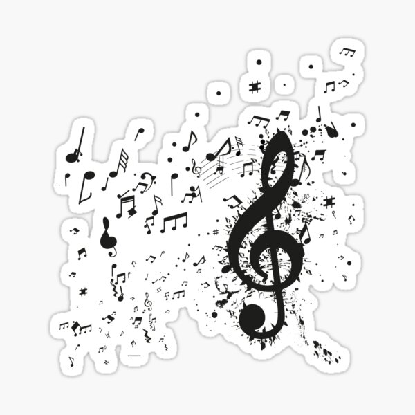 "Musical Notation" Sticker for Sale by snipersnapshots Redbubble