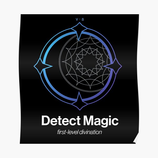 detect-magic-spell-symbol-poster-for-sale-by-unspelled-redbubble