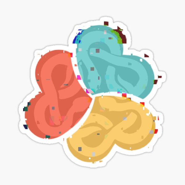 Project 863 Syntec x snake glitch logo Sticker