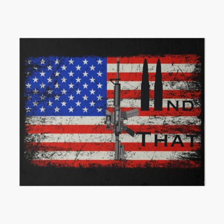 Patriotic Art Print Don't Mess with the U.S - Bald Eagle & Flag 10x8 In 