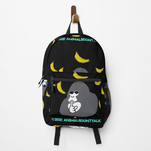 Item preview, Gorillas & Bananas (on Black) designed and sold by ANIMALSDONTTALK.