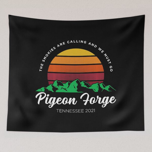 Item preview, Smokies Are Calling Tennessee Family Vacation Pigeon Forge print designed and sold by jakehughes2015.