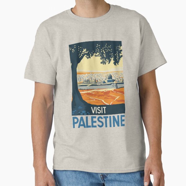 Vista previa del artículo con la obra «Visite Palestina Vintage Art», diseñado y vendido por MadeByHistory.