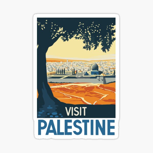 Item preview, Visit Palestine Vintage Art designed and sold by MadeByHistory.